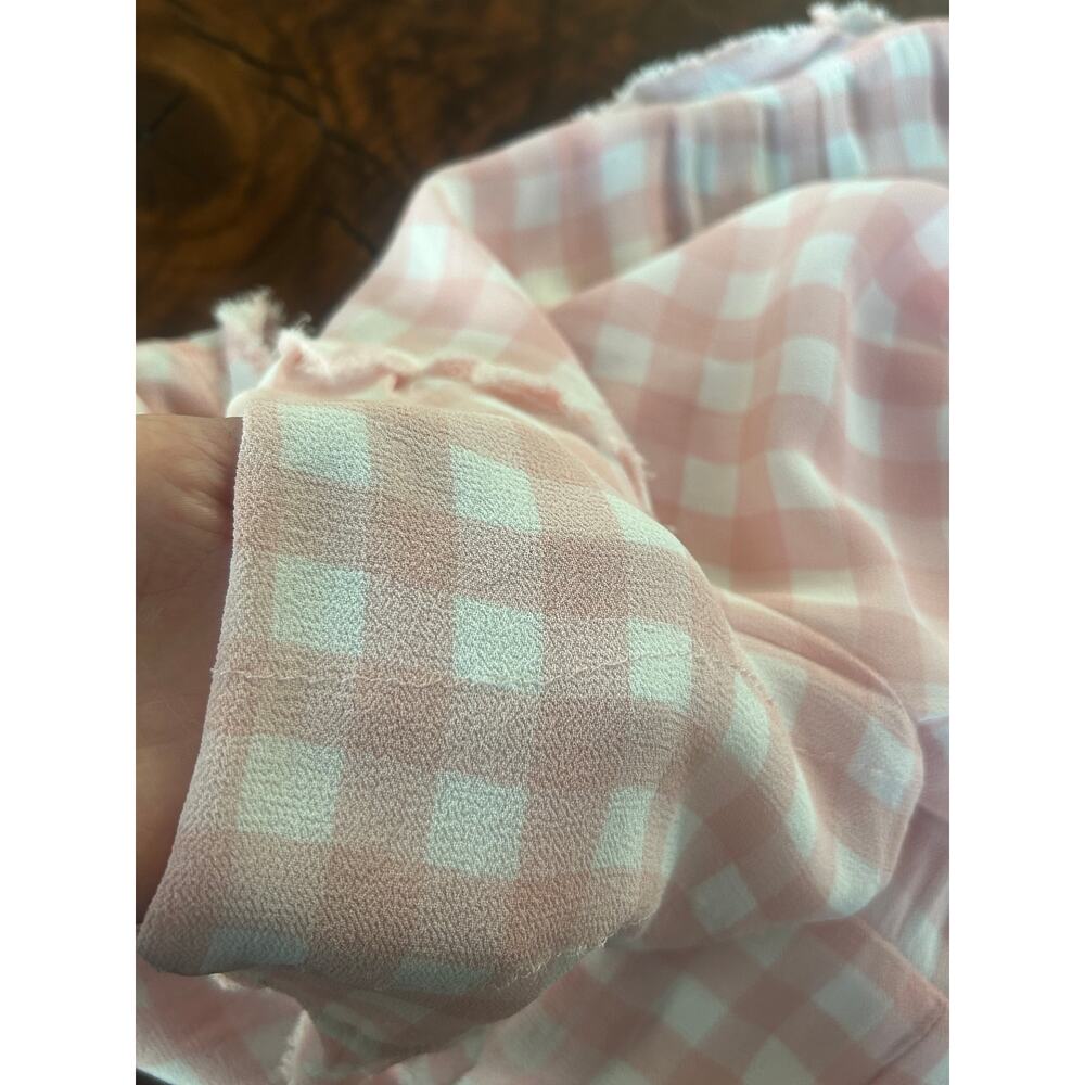 RARE Archival Reformation Surplus Baby Pink Gingham Wrap Dress XS - Picture 9 of 9